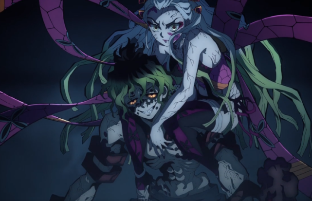 鬼滅之刃|鬼滅之刃：妓夫太郎出場，壓迫感極強，這才是真的上弦六