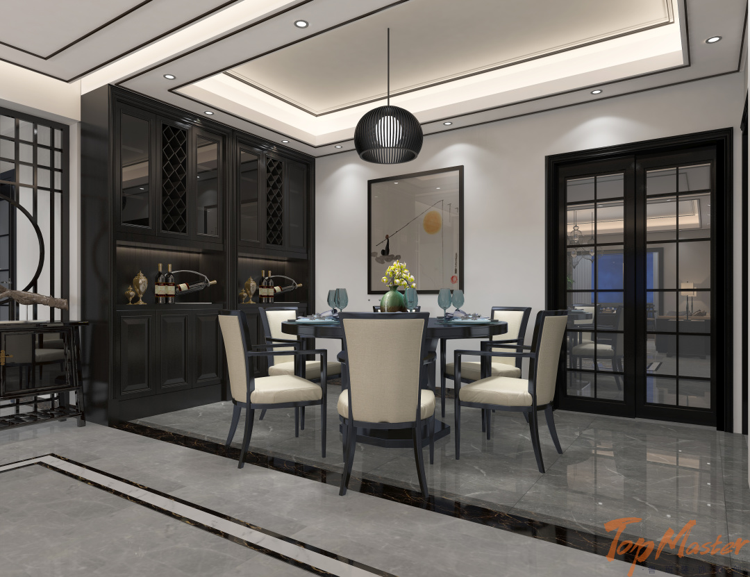 【鲁班装饰】渔阳佳园160㎡中式风格,简约雅致