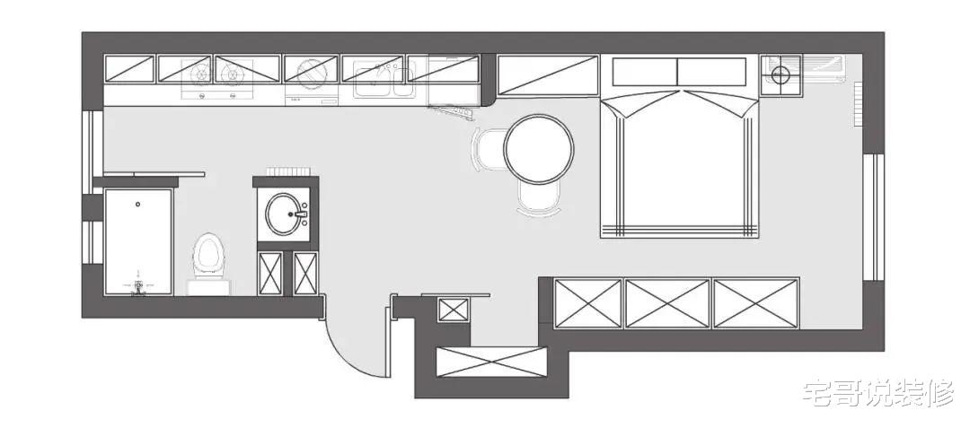 52岁阿姨在北京独居25㎡小家，全屋大白墙、不吊顶，简单又耐看！
