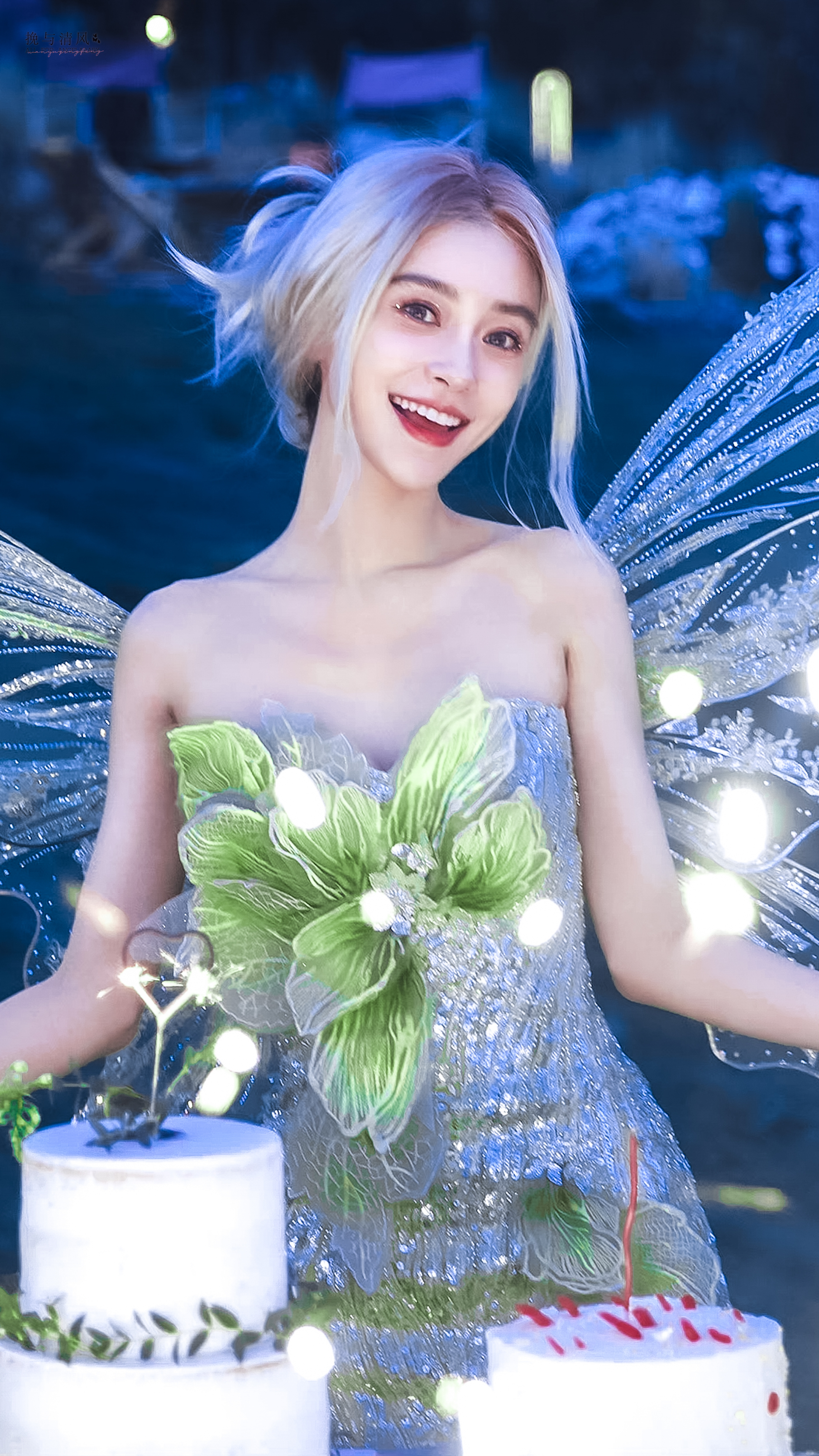 Angelababy|Angelababy精灵公主照片封神,居然做核酸的样子也这么好看!