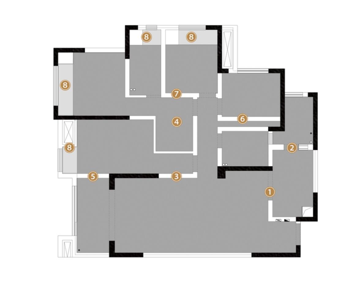 走进她128㎡新家,灰砖白墙,最经典的色彩搭配,往往最耐看