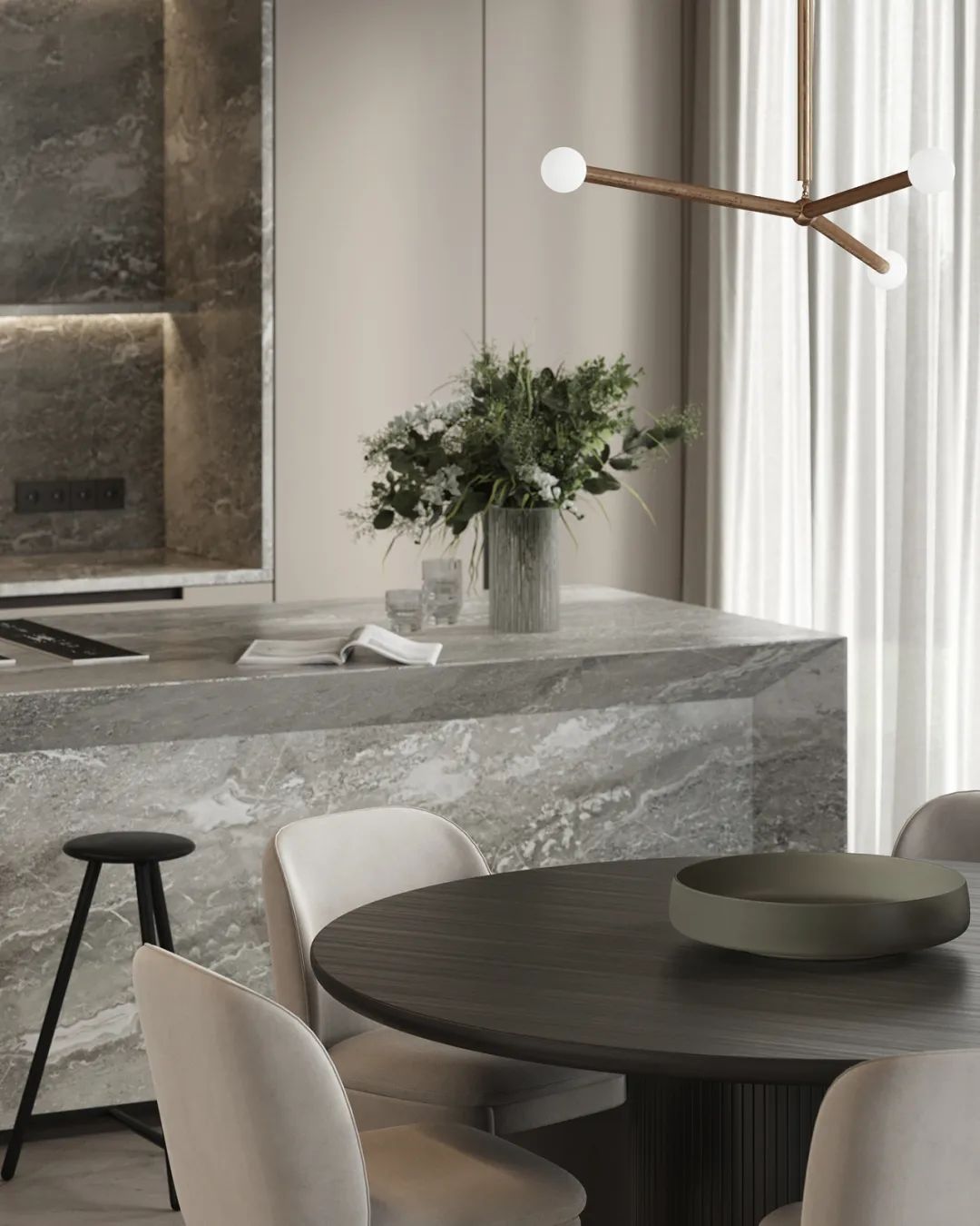 200㎡现代轻奢风,奢而不华,简而不凡!