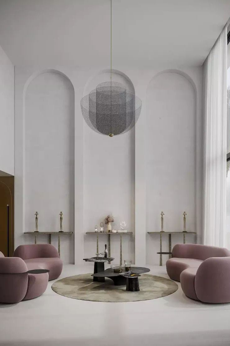 那些运用在室内空间的「曲线」设计--美极了