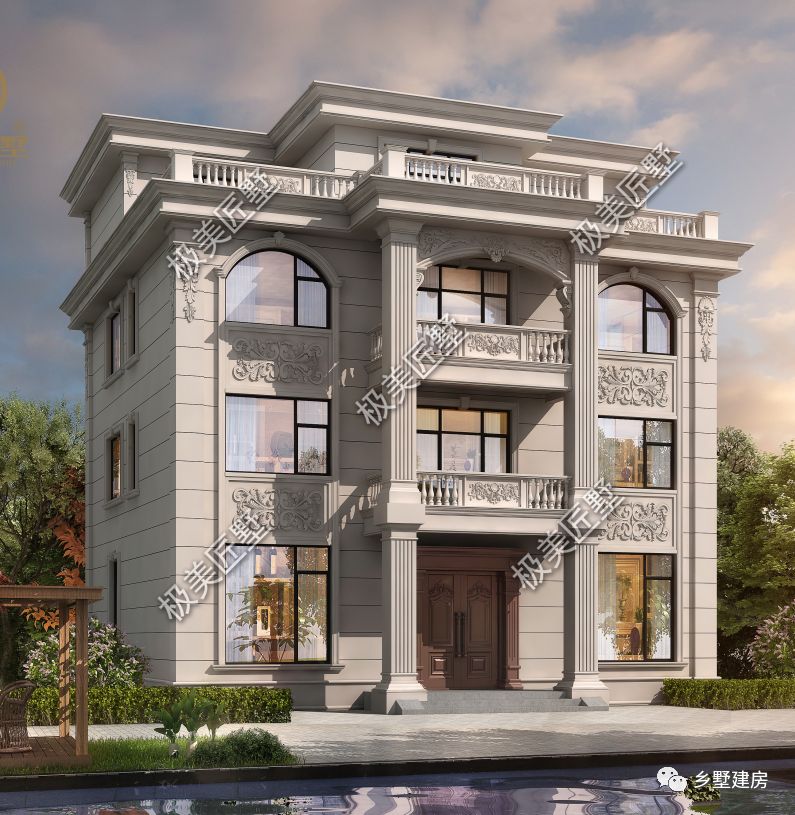 13X11.5米三开间欧式别墅怎么建,看看这款设计,符合你的审美吗