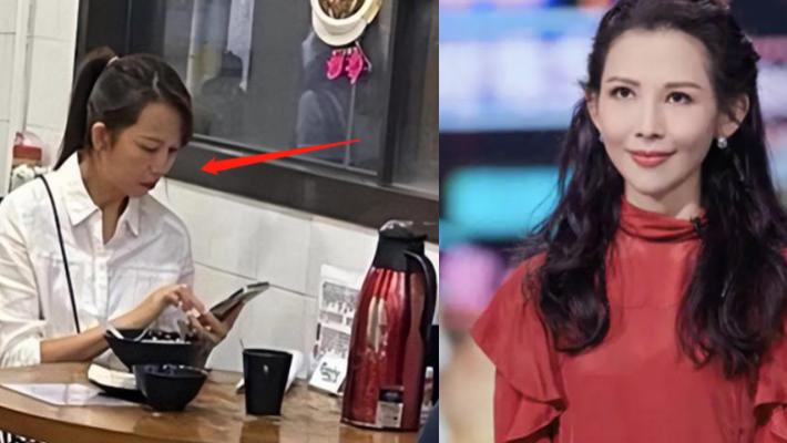 蔡少芬|49岁蔡少芬独自吃苍蝇馆，素颜下憔悴眼凹像老太，坦言婚姻全靠忍