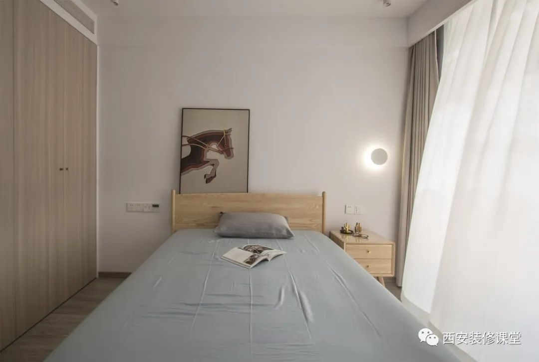 75㎡奶油色极简,单身一居美家