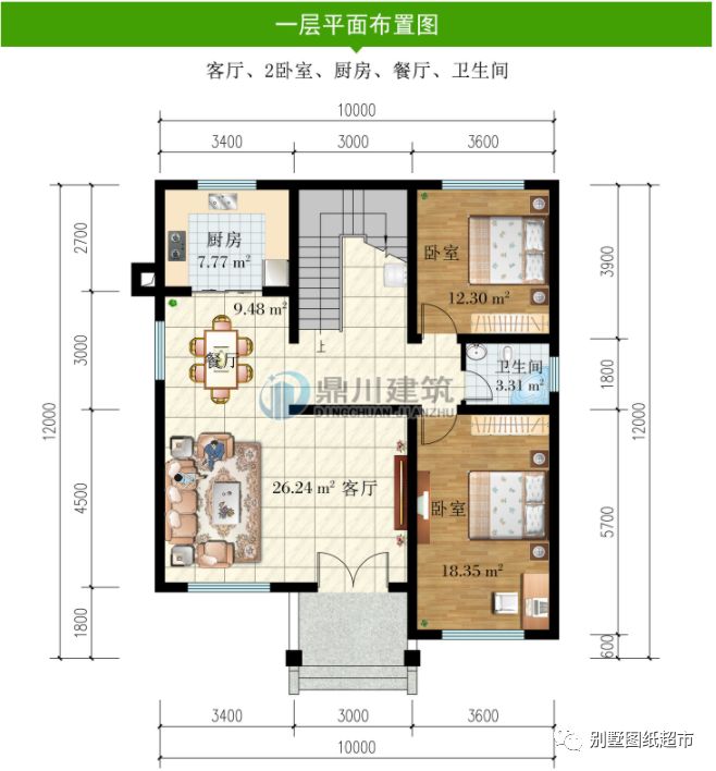 二层农村别墅,占地117平米,外观现代时尚,造价也合适