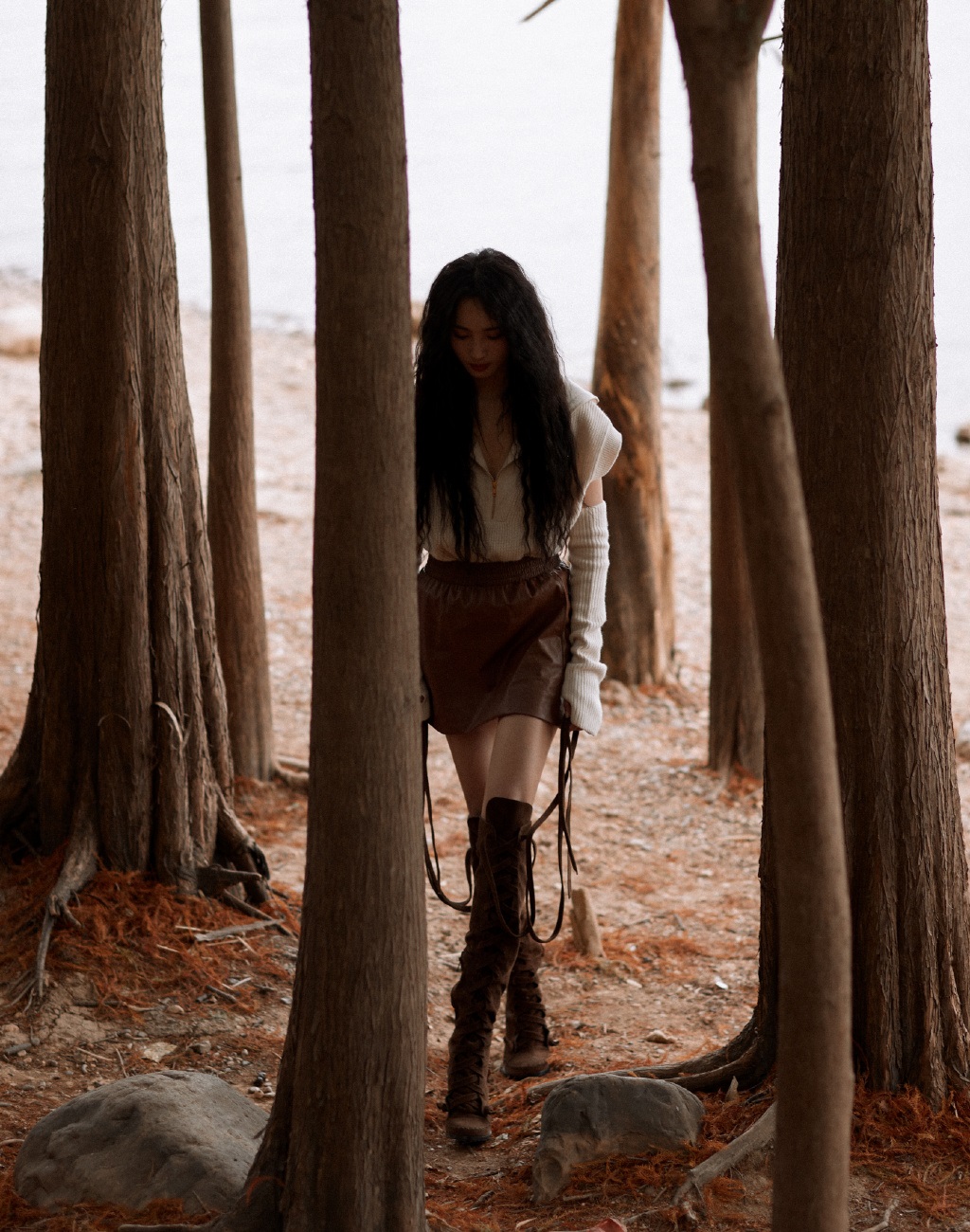 王紫璇|王紫璇秋日山野大片，网友：感觉像给秋天下了一场雪！