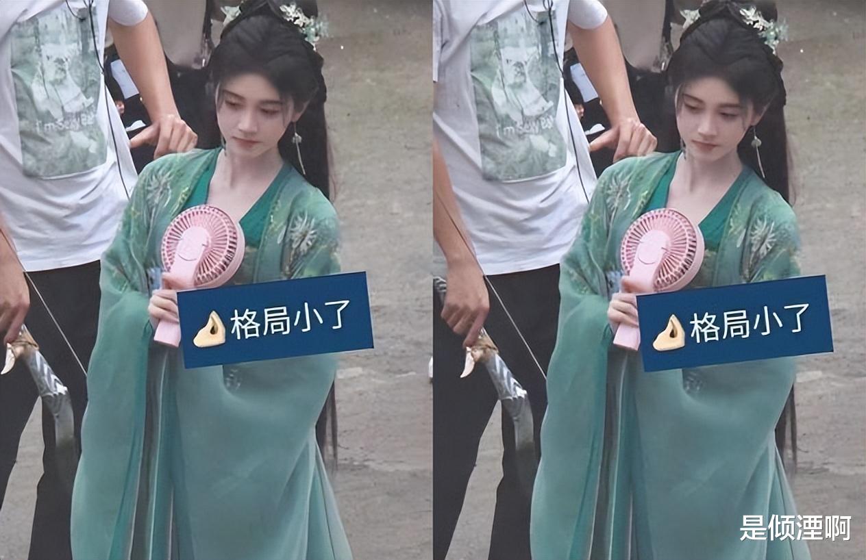 鞠婧祎|《仙剑四》鞠婧祎绿衣路透好美！看到汪铎红发黑化造型：心动了！