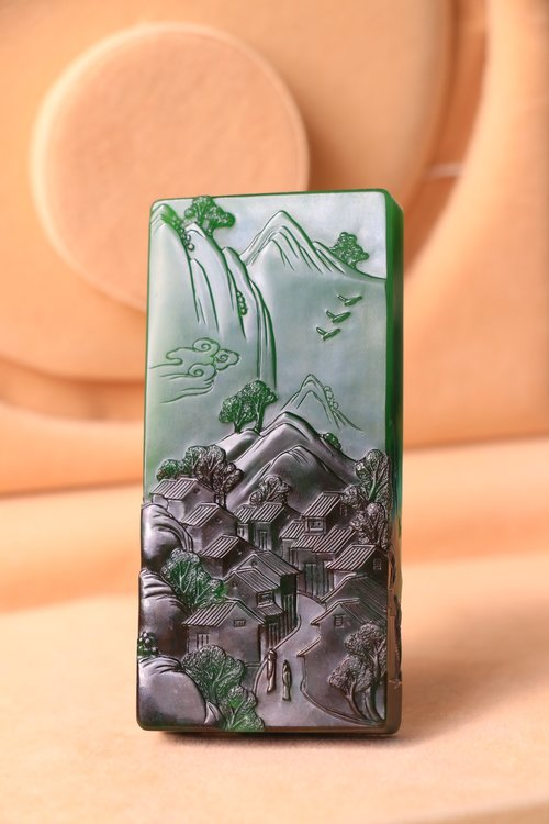 玉雕|盛世和田玉:方寸间琢千秋,善用皮色绘出绝美意境
