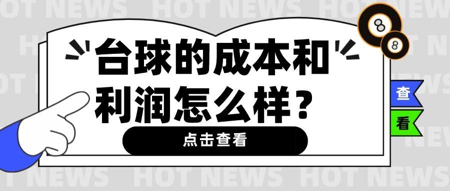 台球的成本和利润怎么样?