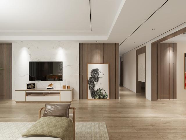 威海大润发海康街旧改210平现代简约艺术质感演绎个性