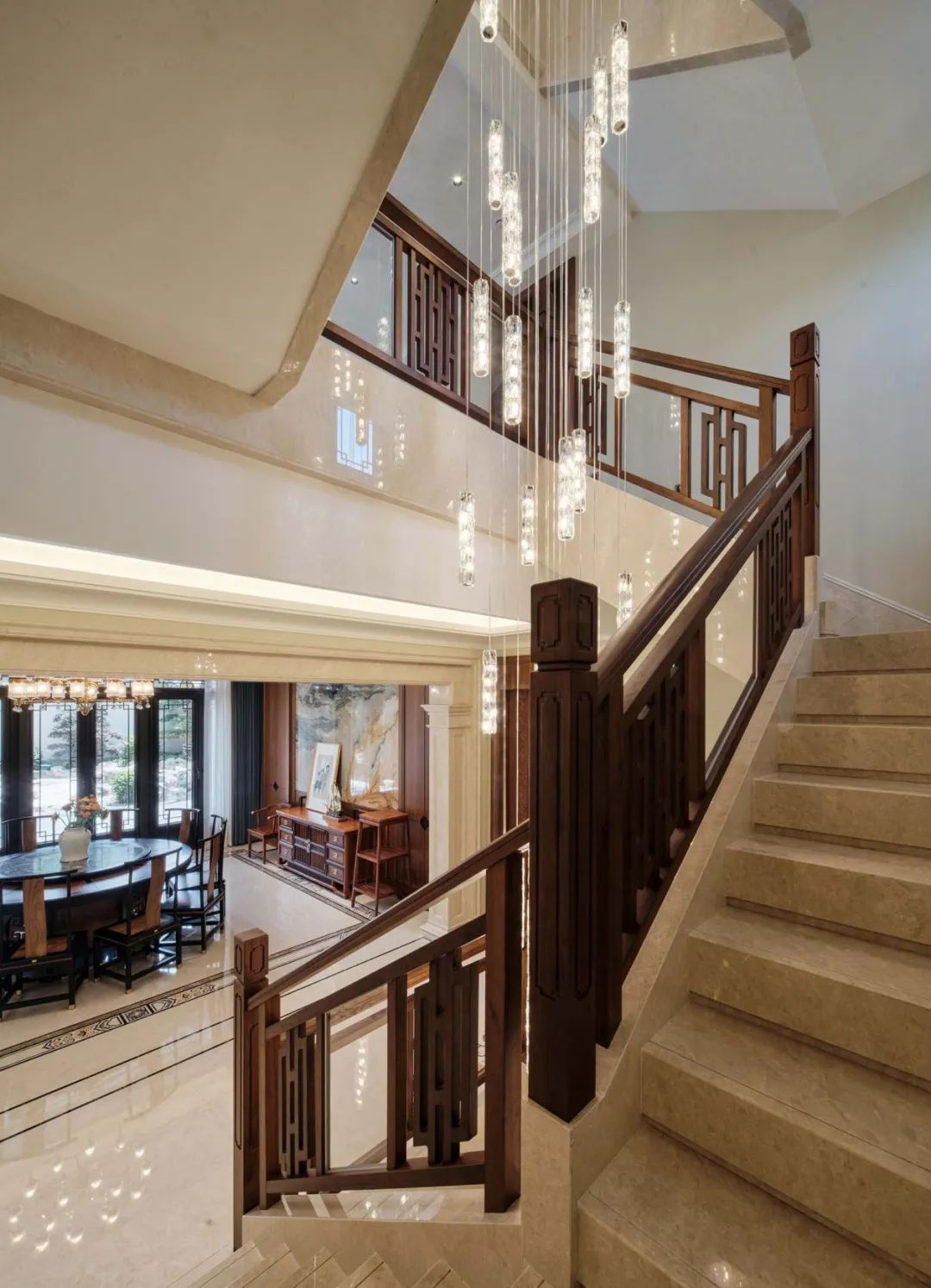 400㎡新中式丨典雅气质,打造舒适的家居生活空间!