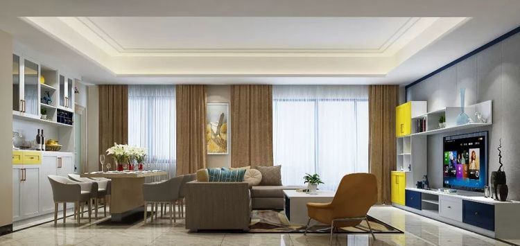 小户型客餐厅一体化,这样装修后,朋友都夸赞,简直太完美了