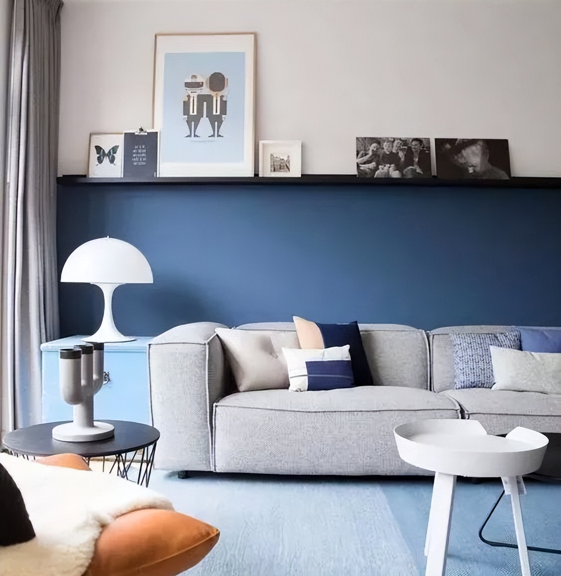 别再用落伍的大白墙了!设计师都在用半墙设计,符合中国人的审美