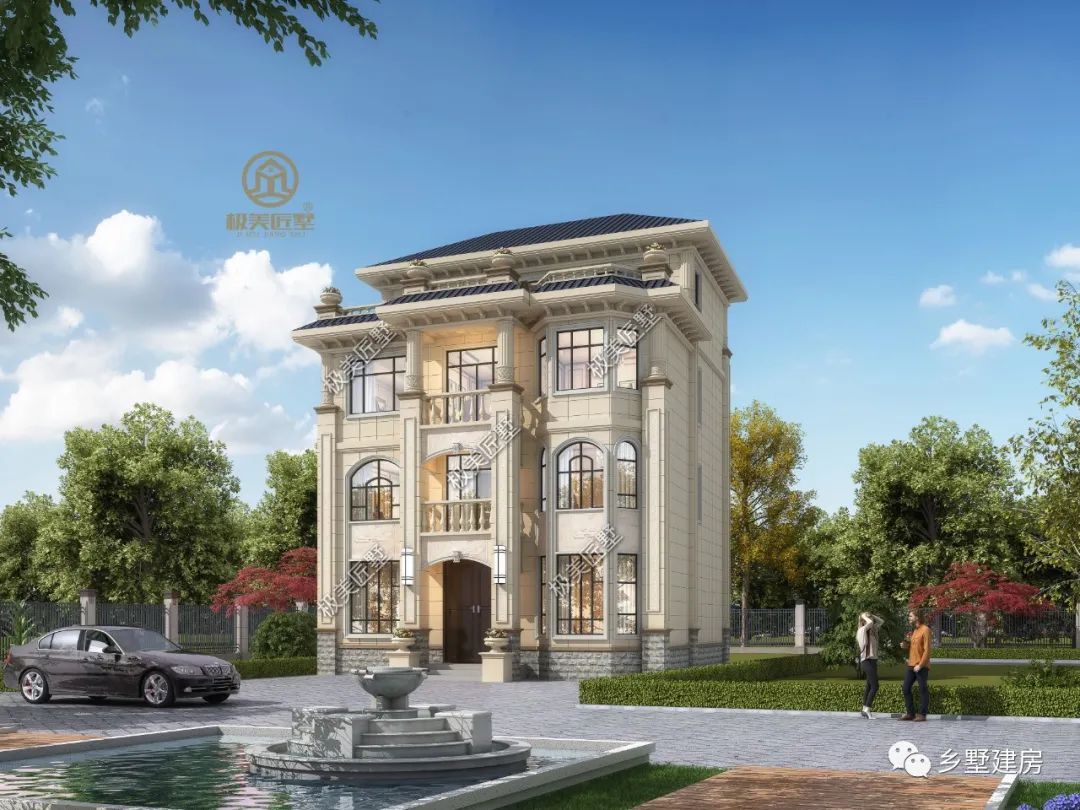 五款对称设计的别墅,方正又大气,符合我们中式审美