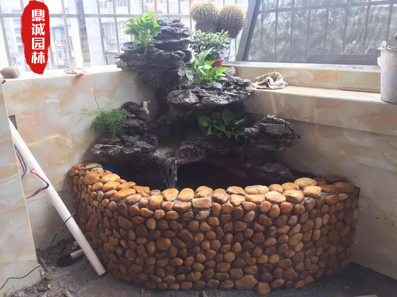 鹅卵石码头墙面堆砌造景石，建筑铺路装饰！