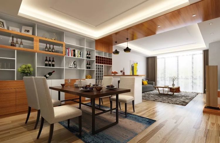 小户型客餐厅一体化,这样装修后,朋友都夸赞,简直太完美了
