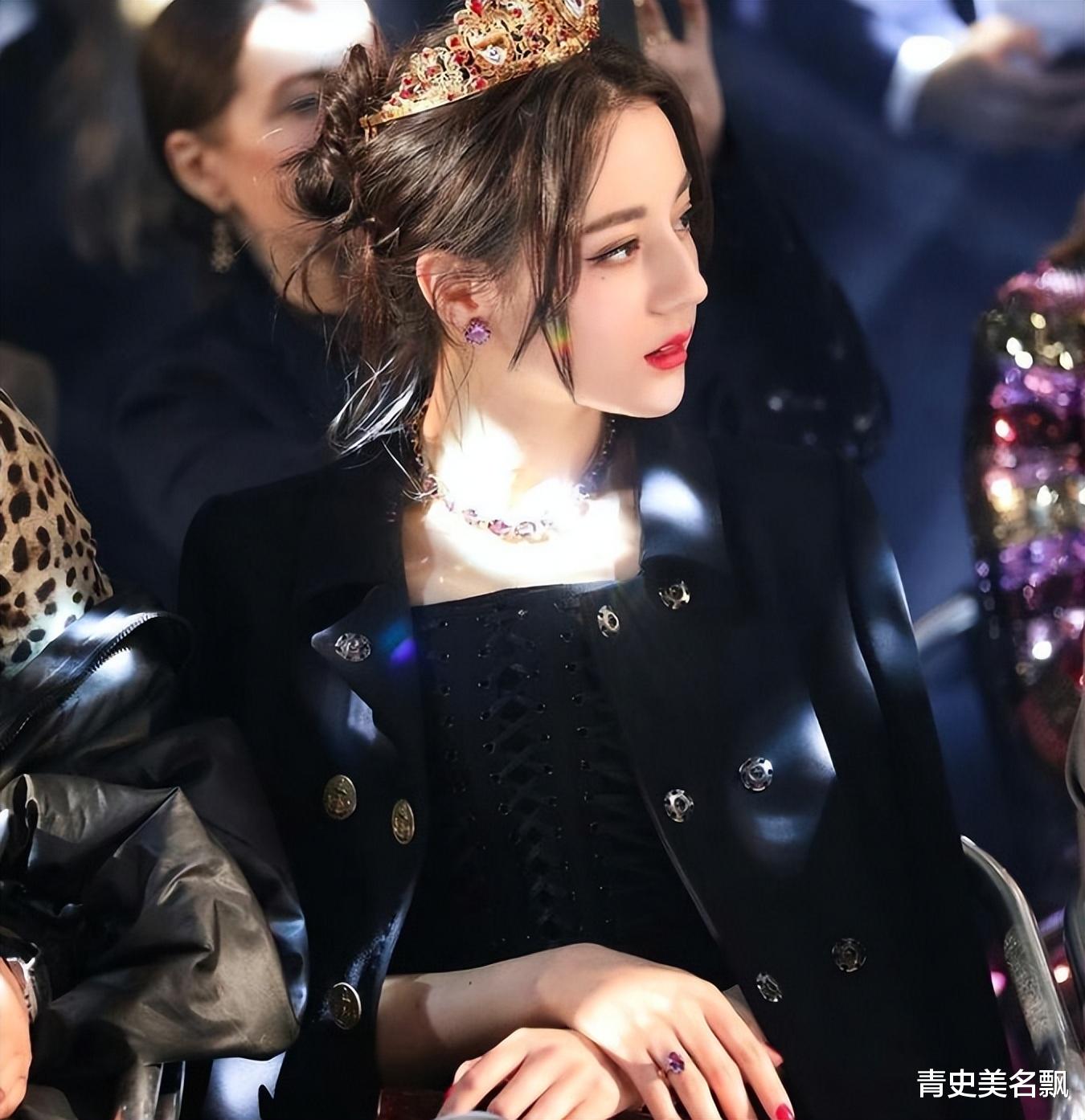 迪丽热巴|鼻子长得好,颜值差不了,9位女星侧颜照,没有对比就没有伤害