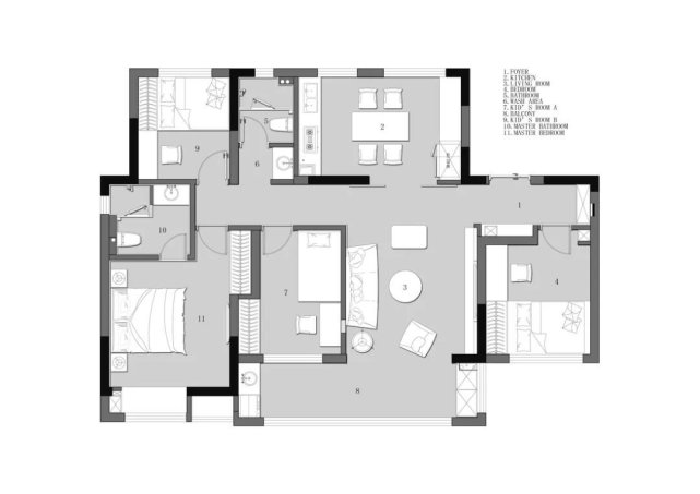 收纳美观两不误!114㎡四口之家,她家木柜暗藏这些玄机!