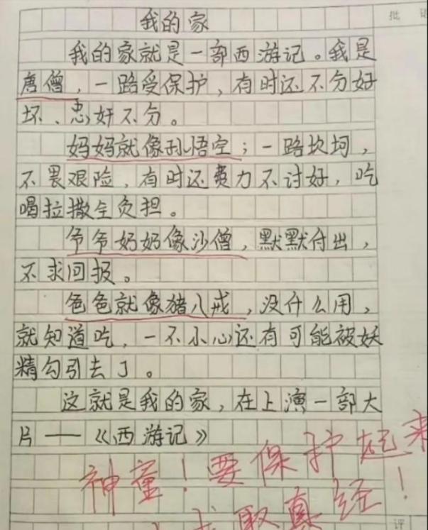 小学生作文《姐姐睡了》走红，文末成点睛之笔，差点给姐姐送走