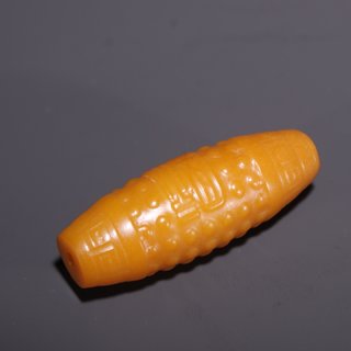 雍正|旧藏·和田玉回纹天珠型挂件