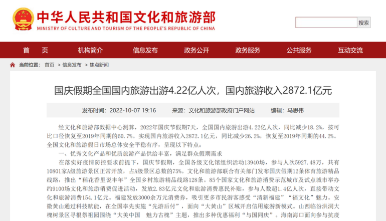 黄金周|史上罕见“黄金周”,文旅冰火两重天