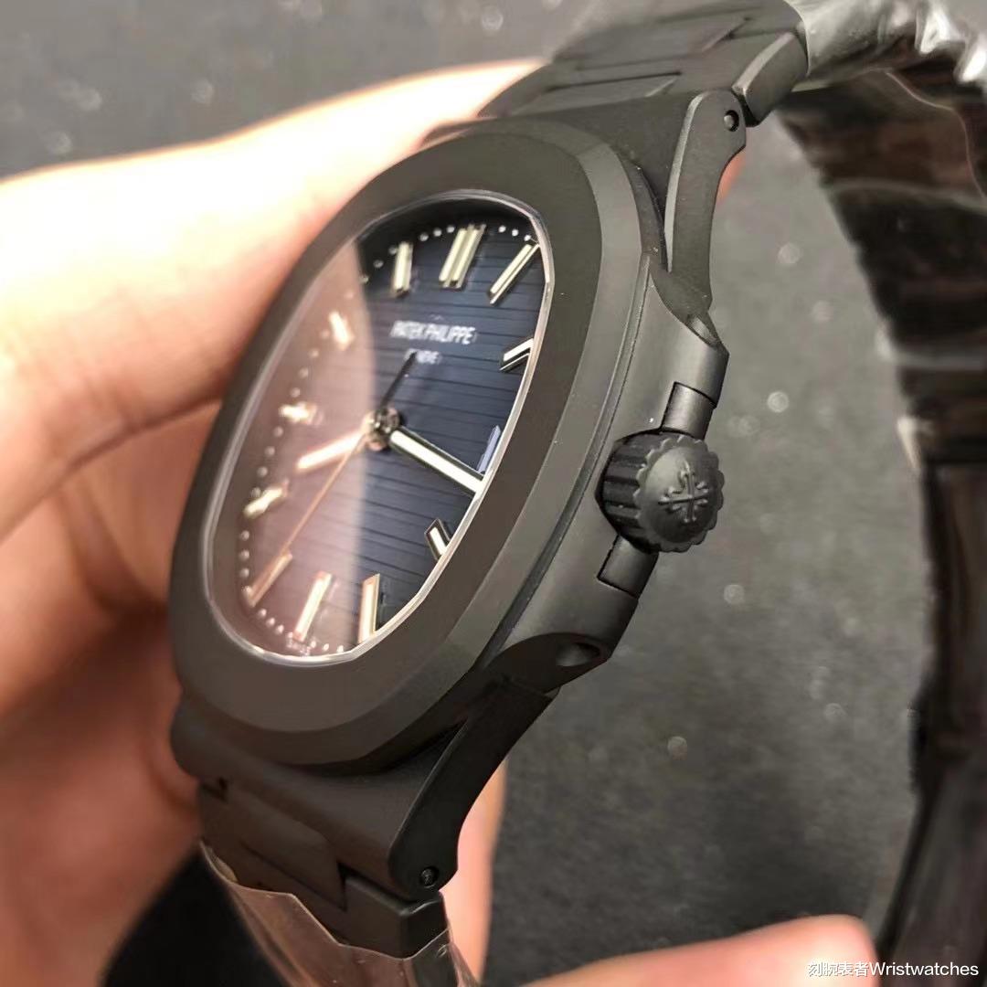 鹦鹉螺 PPF厂百达翡丽鹦鹉螺V4版「碳涂层黑金刚」做工评测！