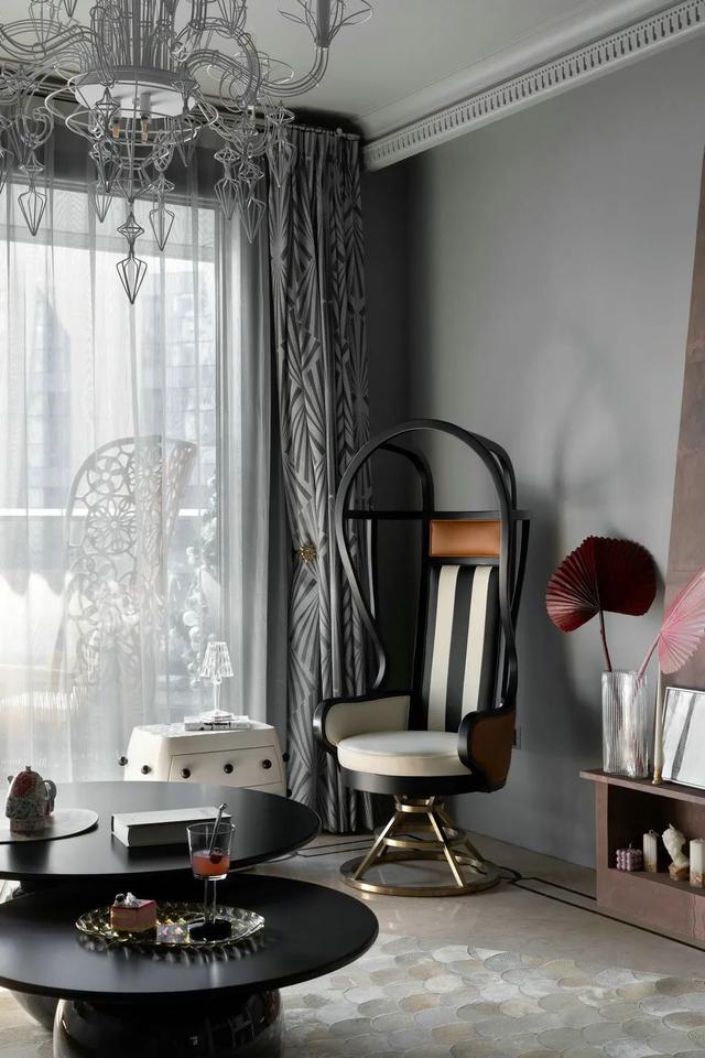 120㎡现代极简,低调灰色的空间,文艺时尚的软饰,设计很高级