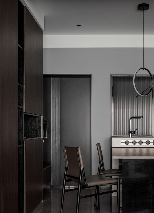 84m2花了27w:这个黑灰搭配的极致美感小家,我也想拥有!