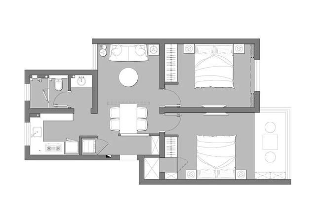北漂姑娘70㎡的小家:装修花了50万,空间虽小,独居的她却很满足