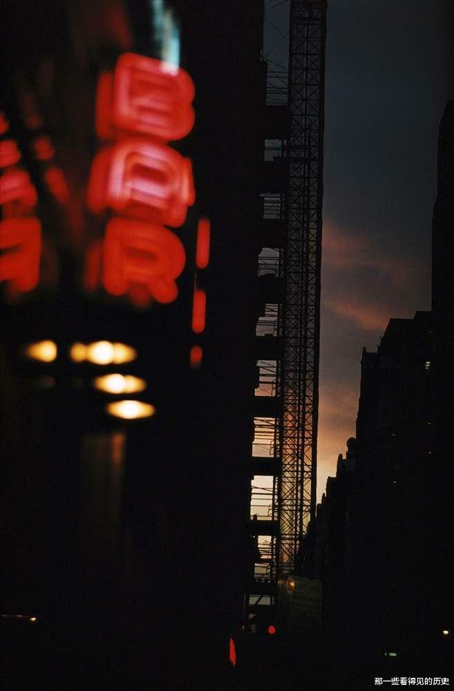 彩色老照片 著名摄影师镜头下五六十年代的美国纽约