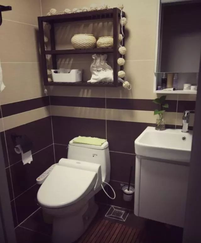 厕所再小,马桶旁也能“挤出”收纳!晒晒这20个案例,实用极了!