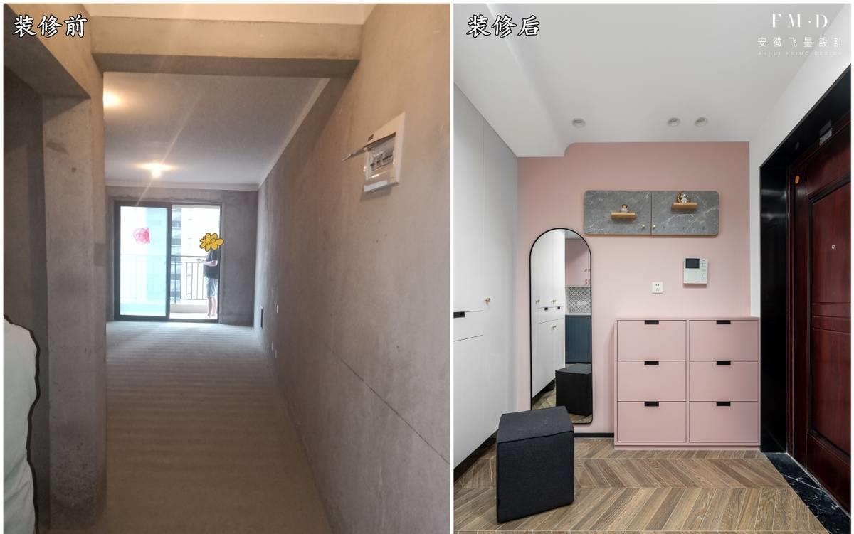 进门一边承重墙,一边厨房,鞋柜放哪?想出3招最后一个挺大胆