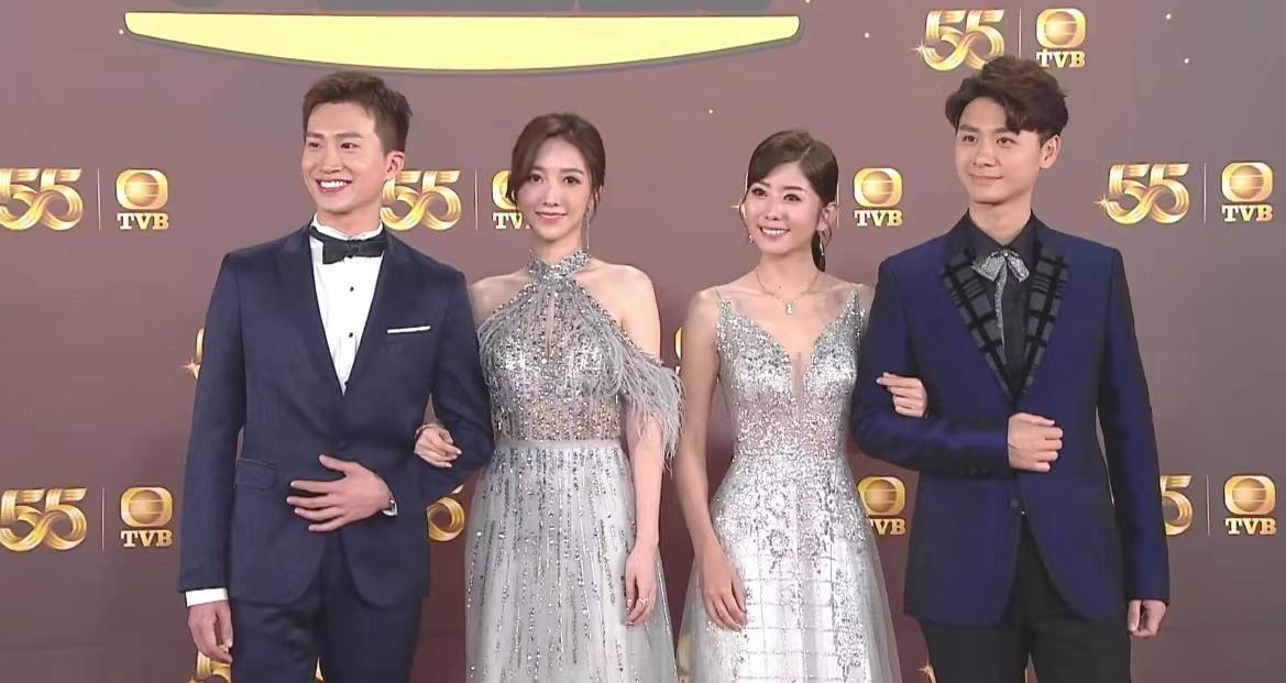 台庆|TVB台庆红毯走秀，众星造型廉价一股影楼风，如同乡村大舞台
