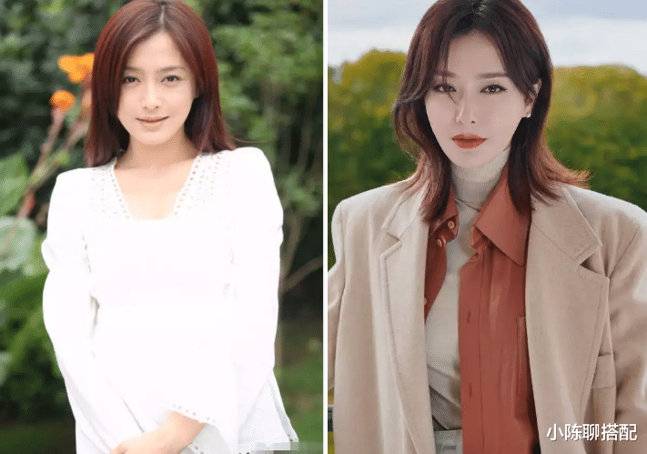 秦岚|秦岚是被冻龄了吗？衣不选花，巧妙混搭，谁能看出她已经43岁