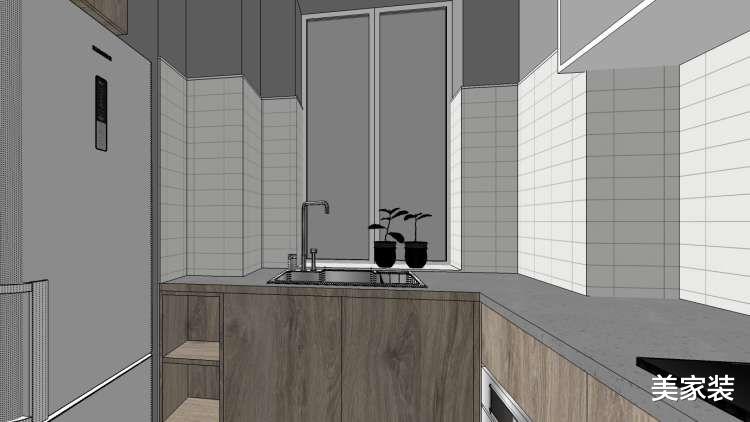 一居室也要保证分工明确，给业主一个活泼的家，舒服又大方