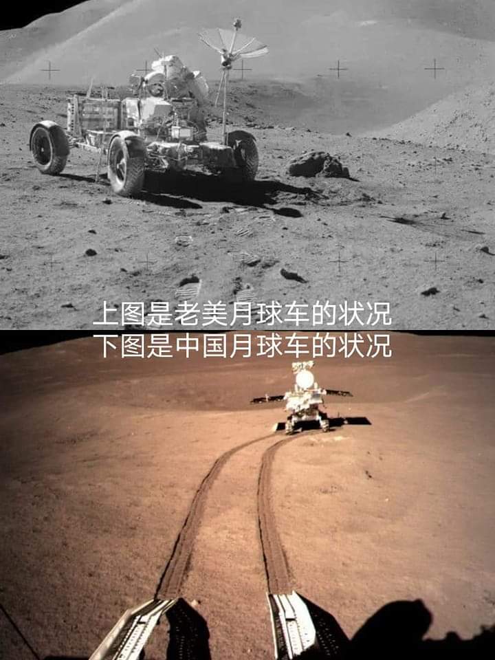 阿波罗登月是假的?推特发文质疑:月球车行驶过后没有车印子