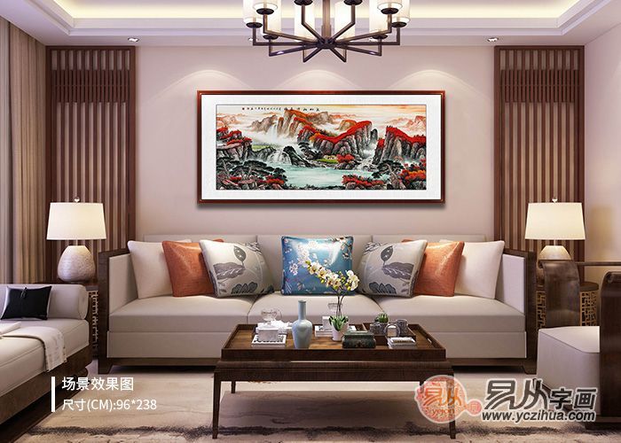 家居画欣赏 高品位的山水装饰画 挂在家中极合适