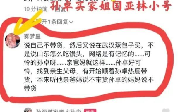 带货|疑似孙卓二姐小号被扒，嘲讽孙海洋夫妇蹭儿子热度，亲姐霸气回怼