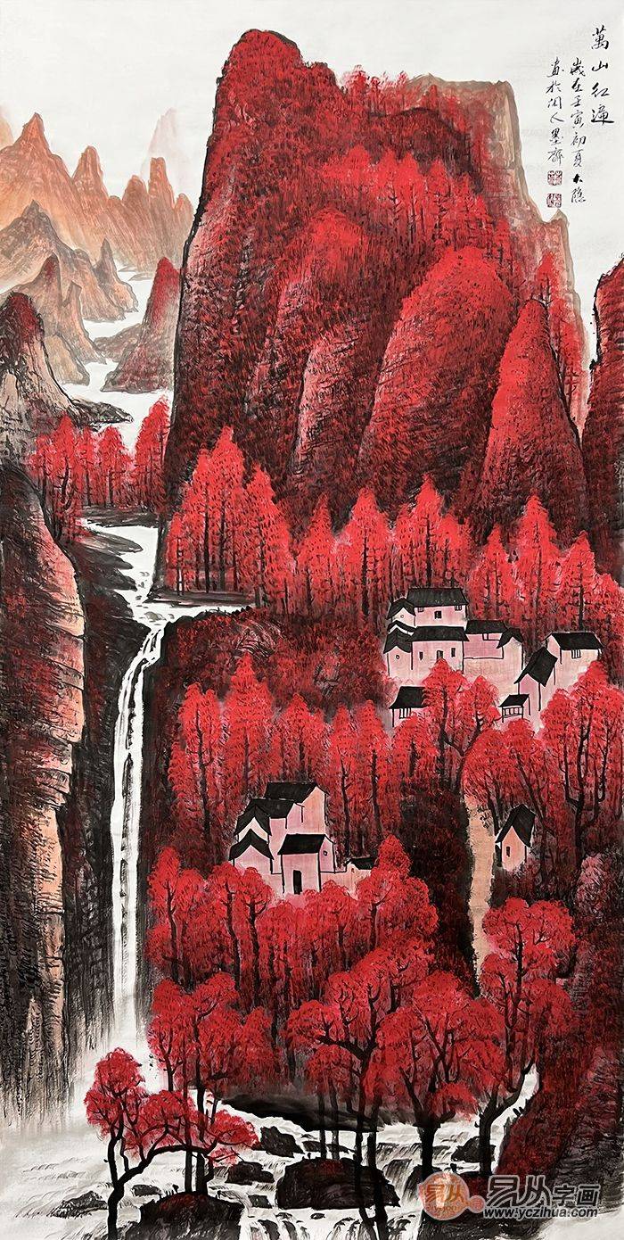 客厅壁画 如何拯救空白墙壁 你需要一幅名家山水画