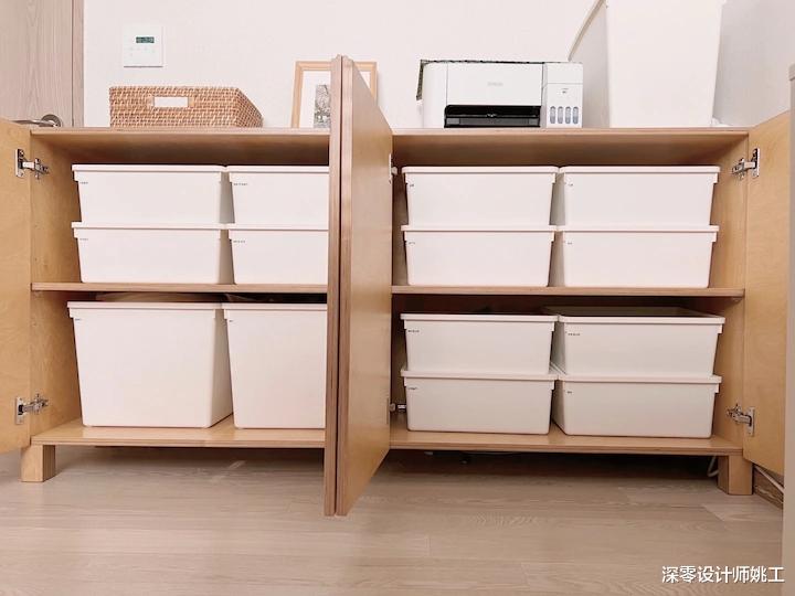 128㎡带三室两厅两卫,白+原木色调厨房,自带一股烟火气儿