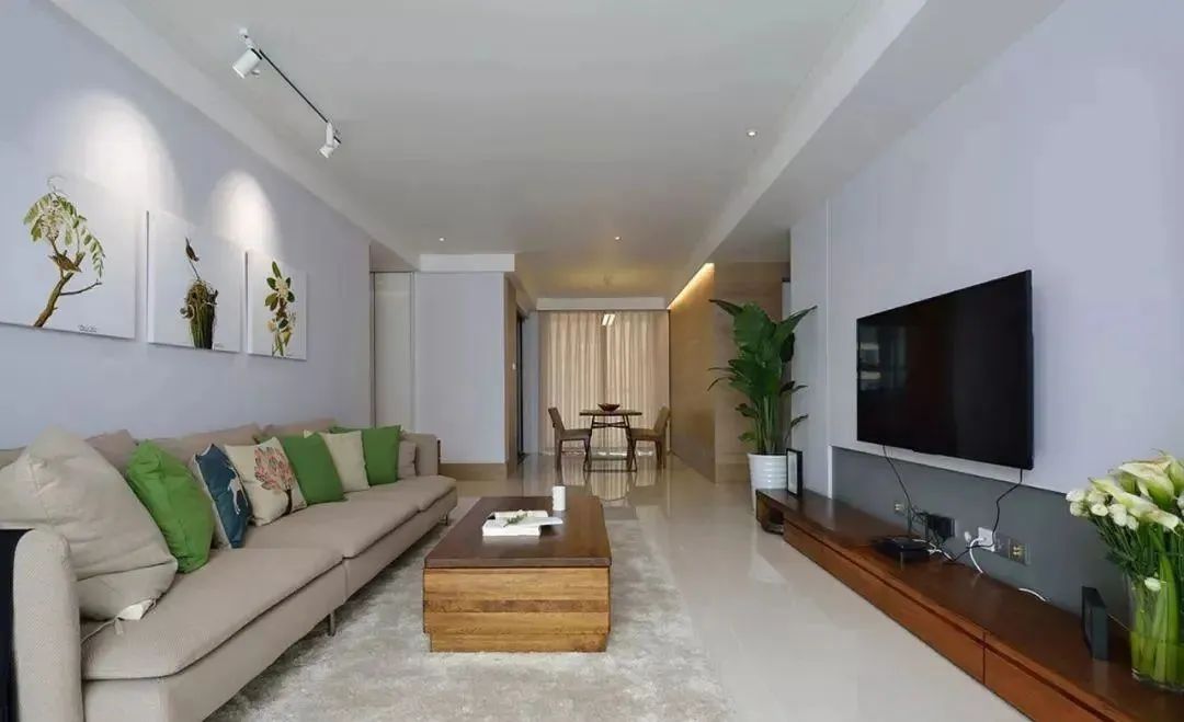 参观朋友新房,一进门让客厅迷住了,这是我见过最简洁漂亮的了!