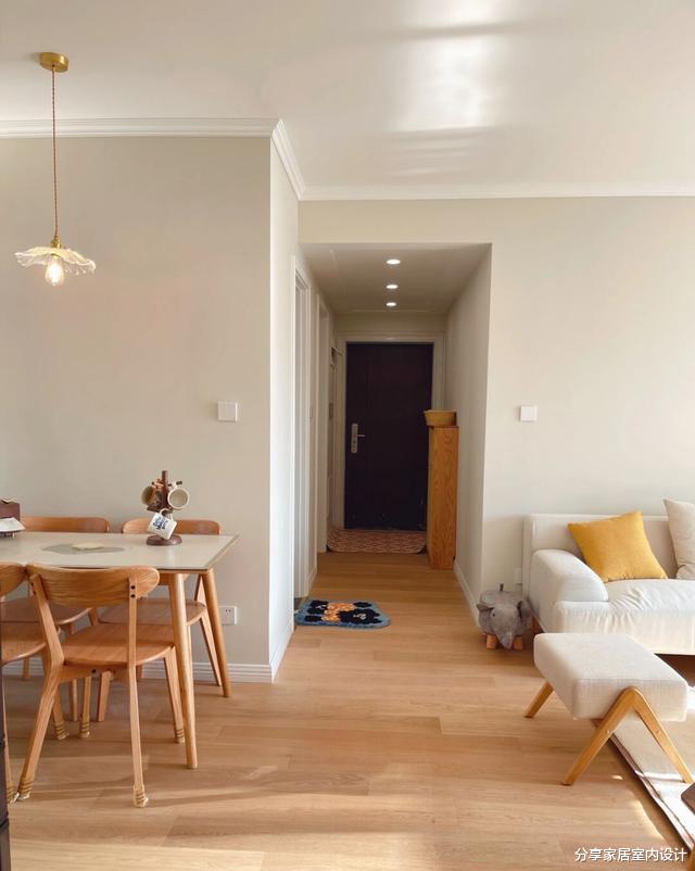 学她家89平原木风小三房,全屋花14W,不做吊顶不做电视墙很喜欢