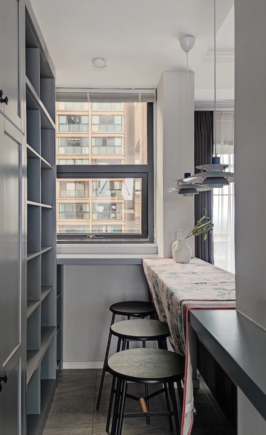 160㎡轻美式，自带氛围感的灰蓝色，营造浪漫的顶楼跃式！