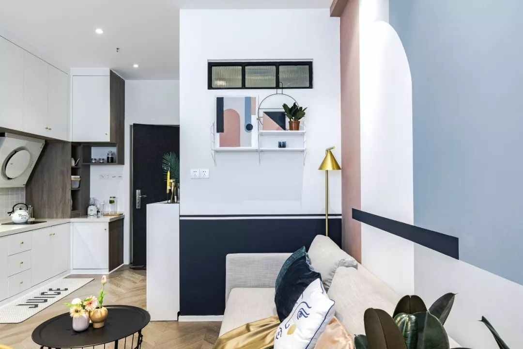35㎡简约北欧风单身公寓,美观大气,卧室秒变休闲区