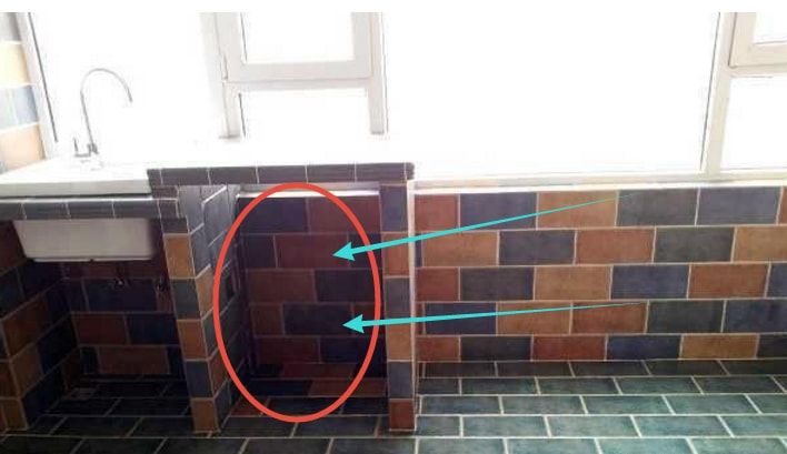 老公不顾我反对花400在阳台砌洗手台,现在砌好后感觉土爆了!