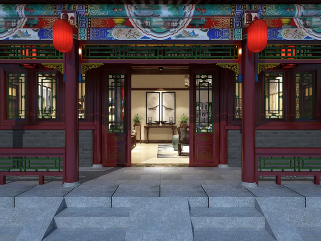 老北京四合院真的太美了,面朝故宫,春暖花开