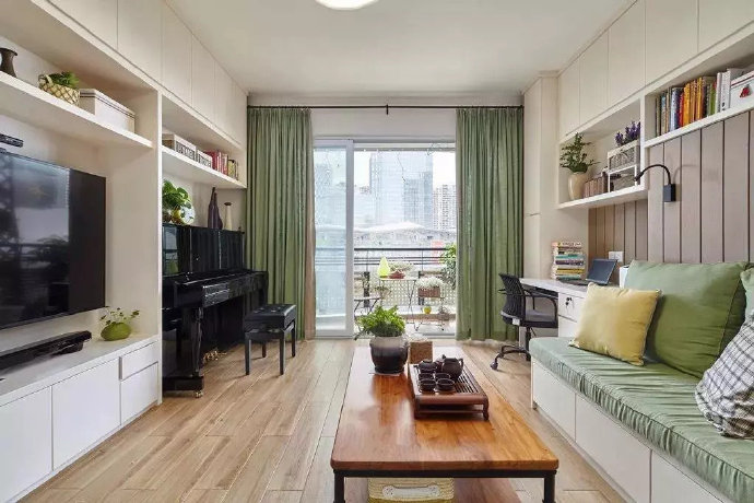 117平米三居室,不仅颜值高,还有超强收纳,卡座式沙发真实用