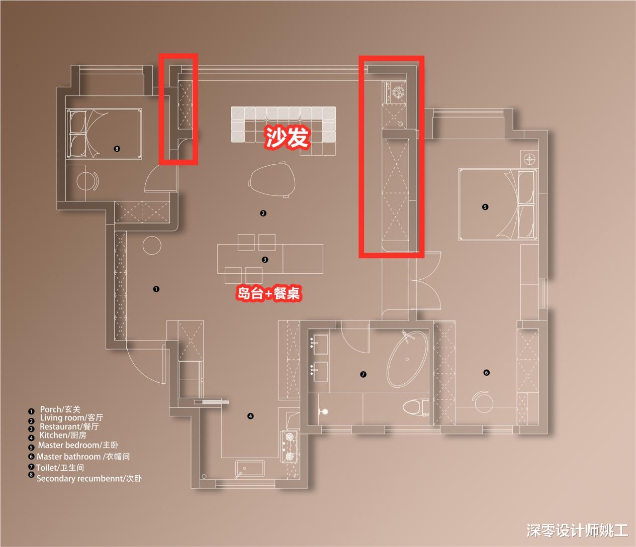 装修若遇到大横厅,试着沙发不靠墙,学会做4种布局功能大大翻倍